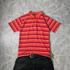archive polo shirt s/s striped fade y2k - メルカリ