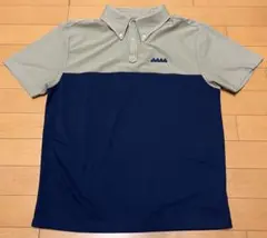 【美品】muta MARINEポロシャツ半袖 ネイビー×ベージュ サイズ5（M）