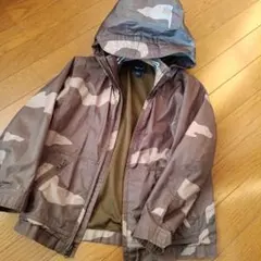 GapKids ギャップ 迷彩 120 ウィンドブレーカー 総柄