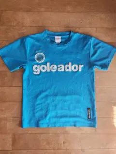 goleador 青 シャツ ロゴ入り160