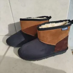 PLAISIR キッズブーツ 黒/茶/オレンジ 20センチ