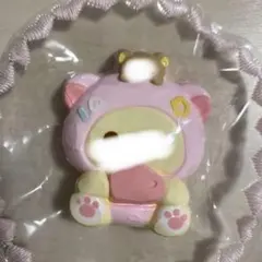 コップを持っているくま スクイーズ Sサイズ