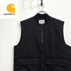 超人気❗️カーハート　ダックベスト　L 90sワンポイント刺繍ロゴ古着希少レア