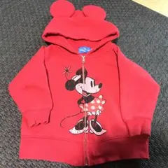 ディズニーランド購入　ミニーマウス耳付きフードパーカー