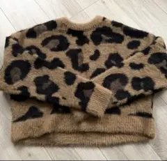 Ray BEAMS レオパード柄ニット