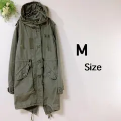 ミリタリーコート＊（M）＊長袖＊ロングコート＊カーキ＊カジュアル