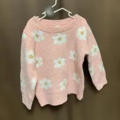 花柄ピンクセーター 90サイズ