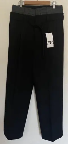 ZARA レイヤードワイドパンツ　ダブルウエスト