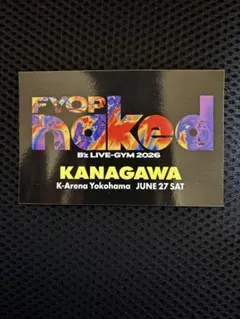 B'z LIVE-GYM 2026 FYOP naked ステッカーのサムネイル