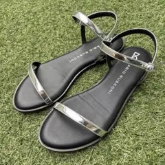 FABIO RUSCONI スタッズサンダル サンダル　シルバー　36