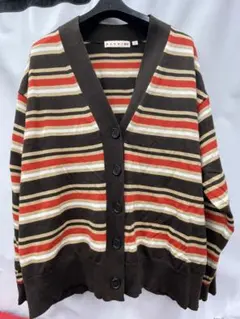 ユニクロ×マルニ　コラボ　ボーダーカーディガン　L