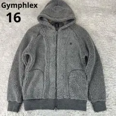 Gymphlex ジムフレックス　ジップアップ　ボアパーカー　グレー　16
