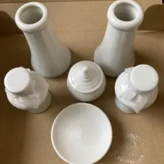 白い陶器製神具セット