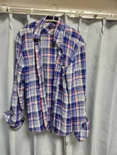 バーバリーブラックレーベル 長袖リネンシャツ サイズ2