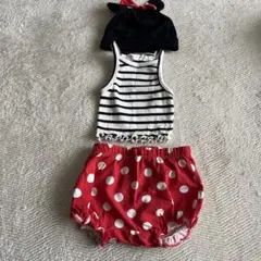 ミニー　ディズニー　ベビー服　h&m 4-6M