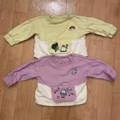 シナぷしゅ　トレーナー　2点セット　刺繍　双子コーデ　GU