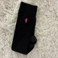 クラーク 靴下冬用ピンクロゴ刺繍