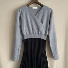 プリーツワンピース ロングワンピース