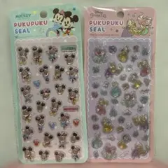 【正規品】ディズニーぷくぷくシール 2枚セット