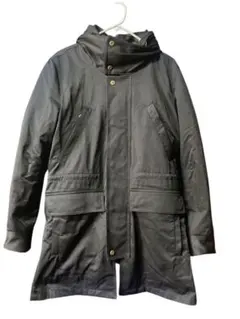 【良品】NO ID./ノーアイディー ミリタリーコート カモフラボアライナー