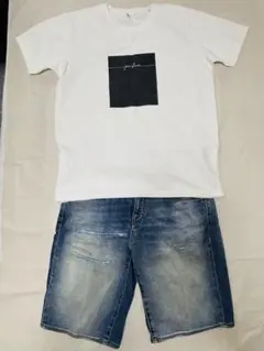 ARMANI EXCHANGE メンズデニムショートパンツのサムネイル