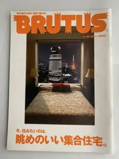 BRUTUS 2011年11月15日号　眺めのいい集合住宅。