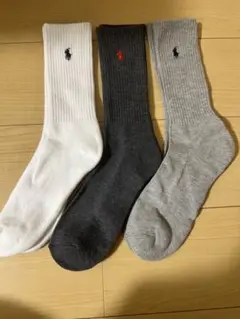 Polo Ralph Lauren 3色ソックス 3足セット 25-27cm