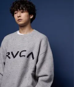 【定価12,100円】美品RVCA メンズ BIG RVCA KNIT セーター