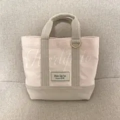 Herlipto ハリプ ルミネ キャンバストートバッグ ピンク