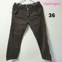 【難あり】ハイドロゲン HYDROGENカーゴパンツ ブラウン色 W36のサムネイル
