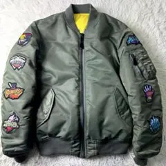 極美品/希少✨AVIREX フライトジャケット　MA-1 ヒロアカ　XL