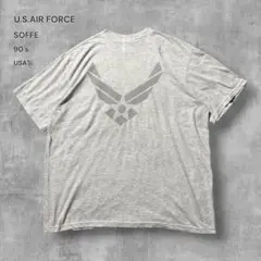 2987 古着USA製90sソフィーUSAFトレーニングTシャツ霜降りグレーXLのサムネイル