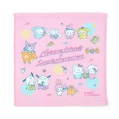 ちいかわ ナガノフレンズ×サンリオキャラクターズ　ハンドタオル