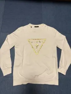 GUESS ホワイト トレーナー ゴールドロゴのサムネイル