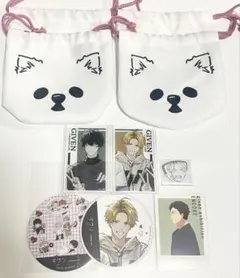 ギヴン アニメイトカフェ アニカフェ けだま巾着 アクリルカード 玄純 柊