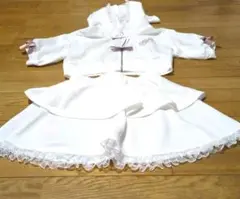 新品未使用　しまむら×かえきゅん うさ耳付きセットアップ　オフホワイト　Lサイズ