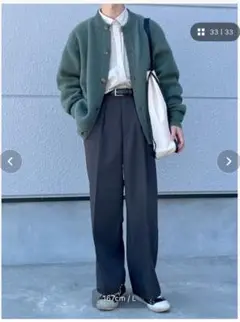 EMMA CLOTHES 緑色 ボタン付きカーディガン Mサイズ