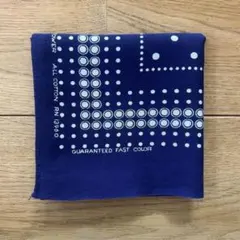 60s ビンテージ ドット柄 サークル ダイヤ バンダナ USA製 耳付き