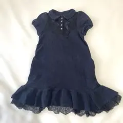 ジルスチュアートニューヨーク❤︎ネイビー 半袖ワンピース レース付き❤︎140cm