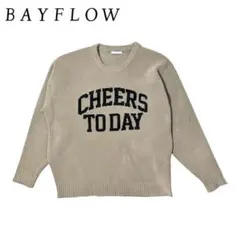 BAYFLOW ブラウン CHEERS TODAY ニットセーターのサムネイル