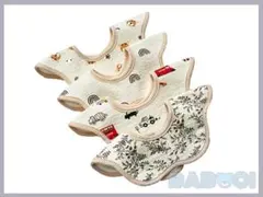 よだれかけ ベビー スタイ 防水 スタイ 360° 4枚組 出産準備 赤ちゃん