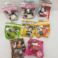 【未開封保管】パンダマグネット ５種６個・パンダスタンプ ２種２個 計８個のサムネイル