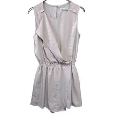 スパイラルガール　女性オールインワン　薄茶色　F　背中開き　ミニ丈　春夏