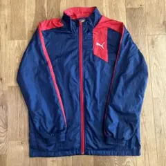 PUMA キッズ ジャケット 150 ネイビー レッド