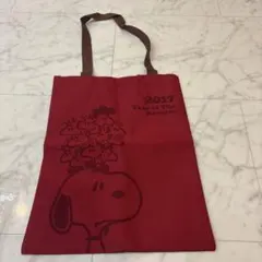 スヌーピー トートバッグ 2017年 赤
