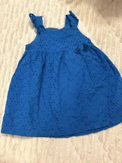 プチバトー　ワンピース ブルー ベビー服のサムネイル