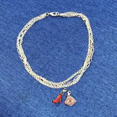 フォリフォリ　ステンレス2wayネックレス　チャーム付き