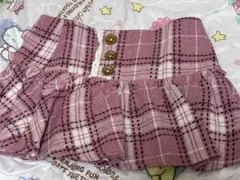 LIZ LISA チェックプリーツミニスカート ピンク