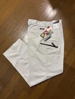 新品 コーコス信岡 作業服 ズボン A-765 85 シルバー 薄手 夏用　①のサムネイル