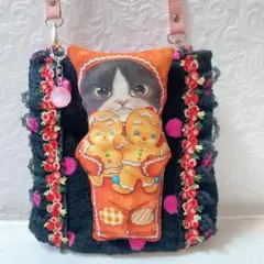 ゆ*ら様 クリスマスジョーズ君サコシュ　コヤンイサムチョン　ピンクドットボアショ